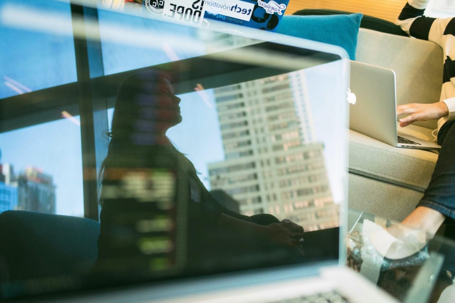 Professional workspace with design tools and collaborative environment
